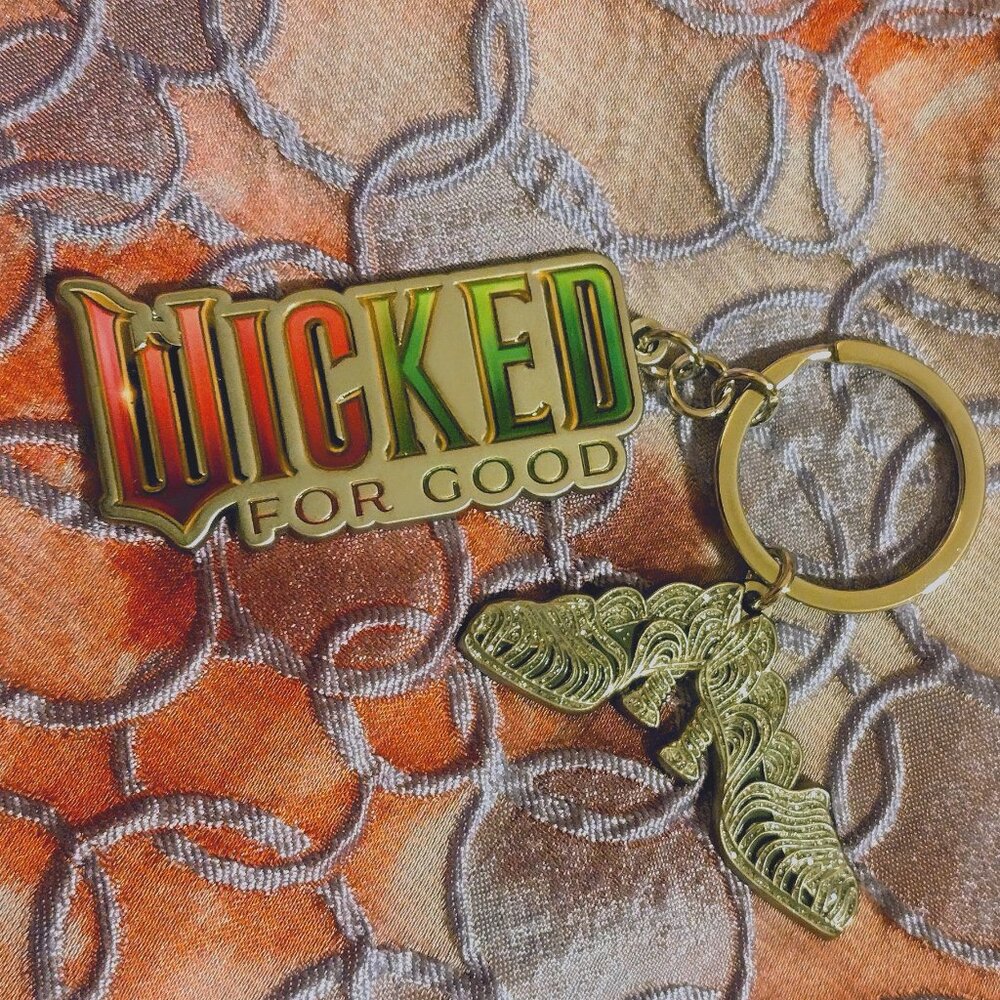 Wicked For Good Enamel and Glitter Keychain